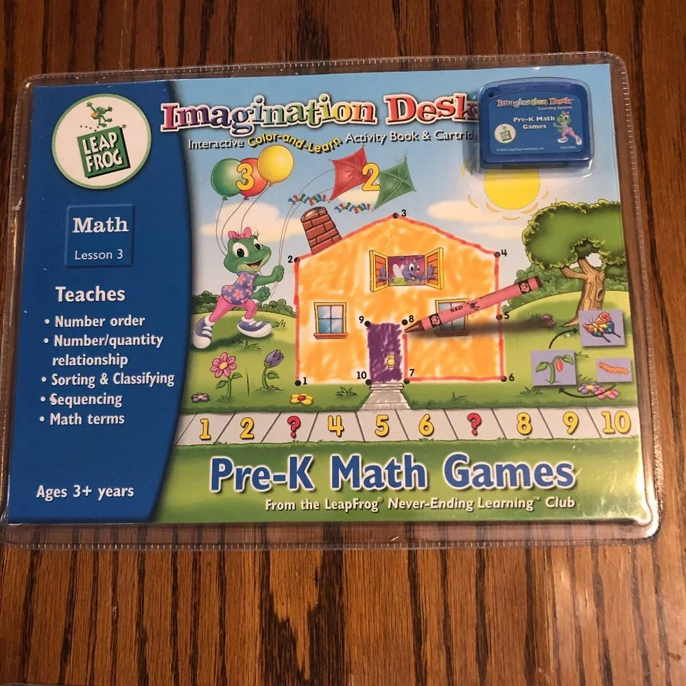 Leap Frog Imagination Desk Phonics with Leap Read Lesson 1 PLUS Math Lesson 3